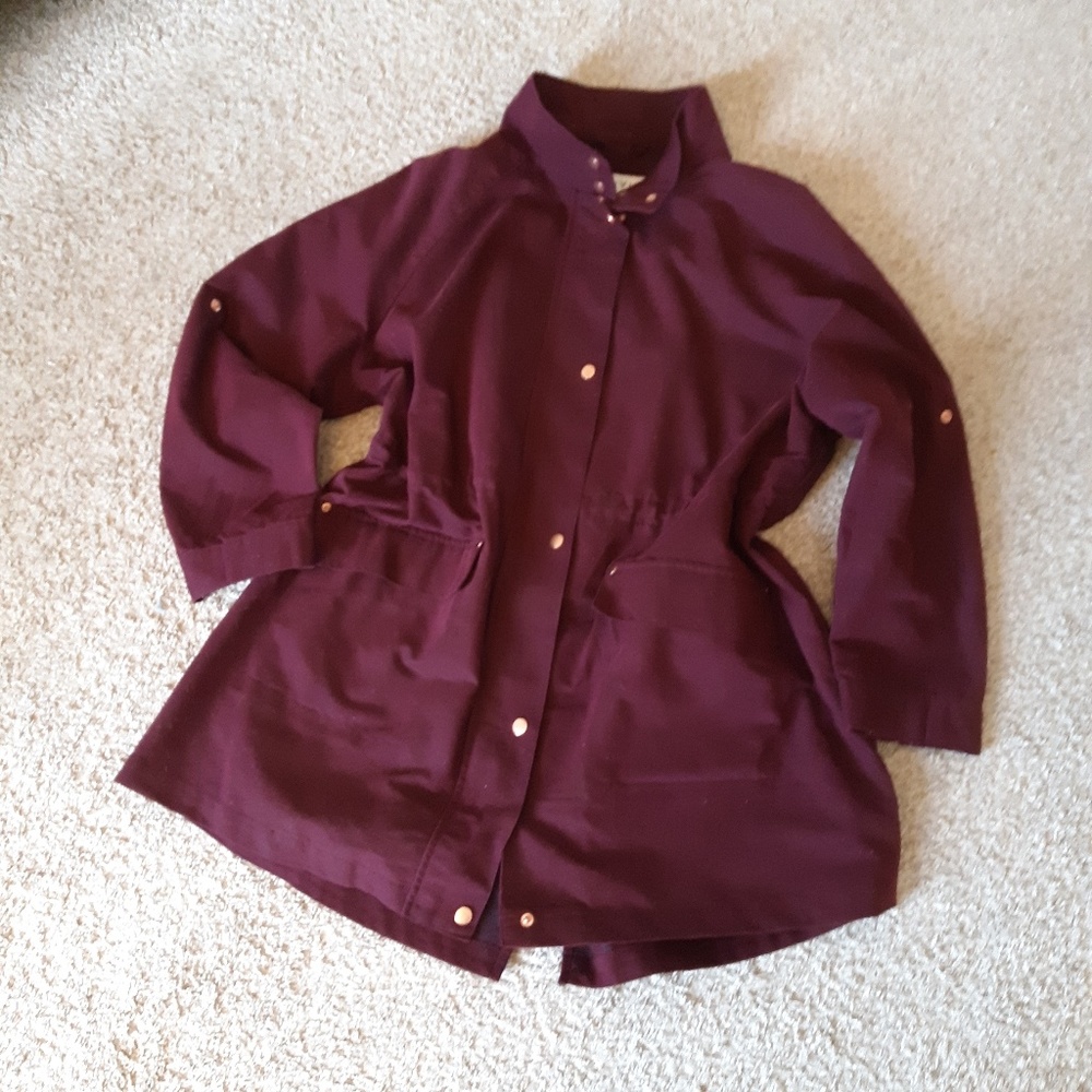 Ava & Viv Size 2X Maroon Jacket